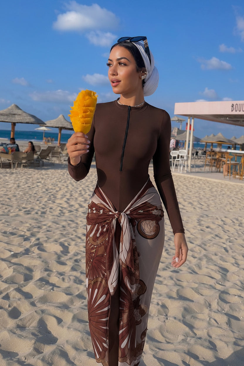 Brown burkini